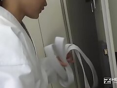 Mirai Kanno Practices Self-Defense and Gets a Vaginal Cum Shot
