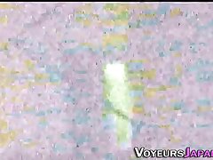 Japanese Beauty Rubs Her Nipples