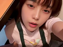 Momoka's Tempting Masturbation in a Clean Room