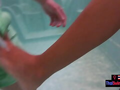 Teen Couple and Big-Bodied Thai Girlfriend in Spa