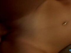 Asian Beauty Teases and Takes Huge Cock